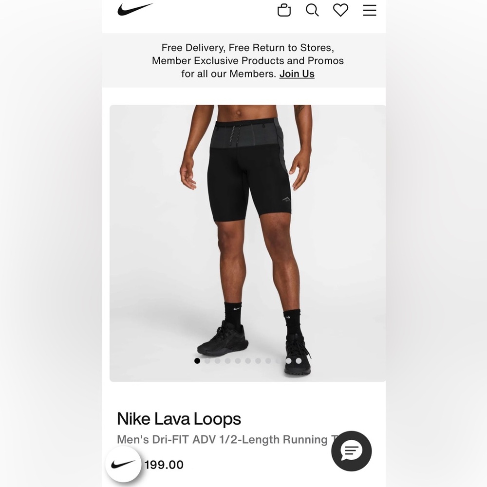 Nike Lava Loops Men's Green 1/2-Length Running Shorts